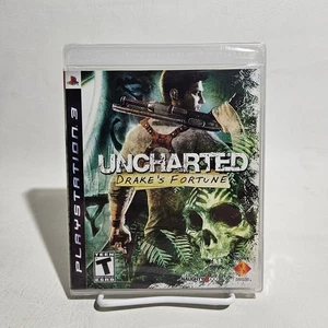 Uncharted: Drake's Fortune PS3 PlayStation 3 etichetta nera prima stampa NUOVO sigillato - Foto 1 di 10