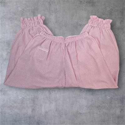 Pantalones de salón Free People Intimately Seersucker a rayas con volantes Bloomers pequeños Foto 1 de 4