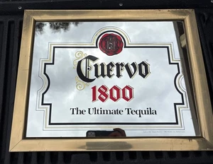 1986 Cuervo 1800 Der ultimative Tequila hängendes Wandschild Spiegel ~ 19,25 "X 15,25" ~ - Bild 1 von 8