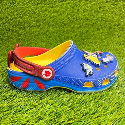 Crocs Classic Clog Disney Snow White Girls Size 1Y Blue Beach Walking Sandals - Image 1 of 4
