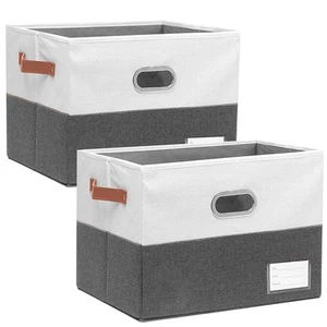 Open Foldable Fabric Storage Boxes Collapsible Versatile Bins Baskets Cubes - Picture 1 of 7