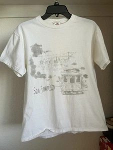 Vintage Fruit of The Loom Heavy Cotton Women M San Francisco T-shirt Pre-owned - Picture 1 of 7