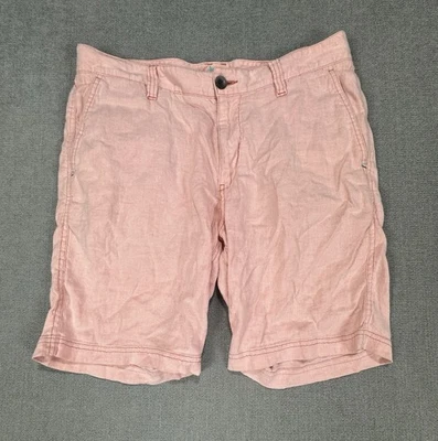 Pantalones Cortos Tommy Bahama Para Hombres 33 Rosa Chino Mezcla de Lino Golf Preppy Coastal Resort Foto 1 de 4