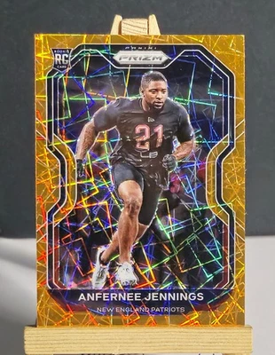 2020 Prizm #371 Anfernee Jennings RC ORANGE LAZER PRIZM Patriots Rookie Card - Image 1 of 2