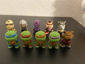 Kidrobot Tmnt 1 Zoll Schlüsselanhänger kein Metallteil komplettes Set Ninja Turtles - Bild 1 von 6