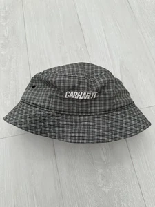 Carhartt W.I.P Cuadros Alistar Franela Cubo Sombrero WIP Parche Grande/XL Gris WIP - Imagen 1 de 5