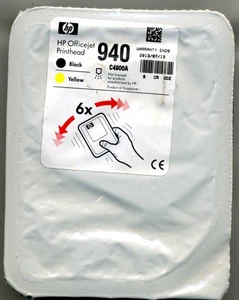 NEW GENUINE HP 940 BLACK, YELLOW Officejet Printhead, 2013/07/13 Factory sealed - Picture 1 of 2