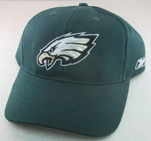 Sombrero ajustable estructurado verde de los Philadelphia Eagles de la NFL de Reebok - Imagen 1 de 2
