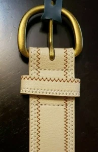 Women's Dress Belt - Universal Thread™ - Beige - S/L - Faux Leather - Brand New - Picture 1 of 8