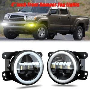 Pair 4" Inch Bumper LED Fog Light Lamps For 2005-2011 Tacoma 2007-2013 Tundra - Picture 1 of 13