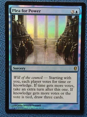 MTG 1x FOIL Plea for Power LP Conspiracy Magic the Gathering - Image 1 of 3