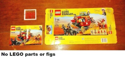 LEGO STAGECOACH ESCAPE 79108 BOX+MANUAL+STICKER LOT ONLY no parts or figs - Image 1 of 4