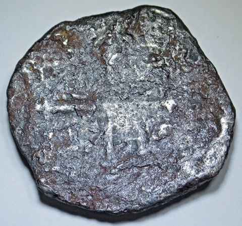 1600's Shipwreck Spanish Mexico Silver 8 Reales Genuine Pirate Treasure Cob Coin Cover