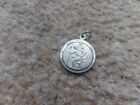 Rare  Collection  ST Saint Christopher Small  Silver   Pendant -  15mm