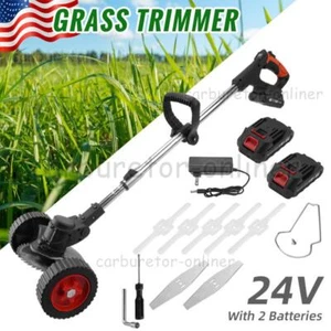 Cordless weed wacker Electric Weed Eater Lawn Edger brush cutter weed Trimmer - Picture 1 of 13