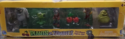 Plants Vs Zombies 2012 Mini Fun-Dead Figure Set - 6 Figures Total with Box Cover