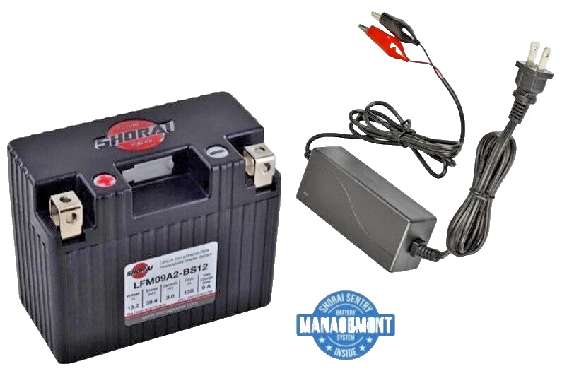 Batería de litio SHORAI Xtreme-Rate con cargador # LFX09A2-BS12 Foto 1 de 1