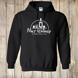 Malt Whiskey Hoodie / Funny Cartoon Style Alcohol Drinking Game Party Shot