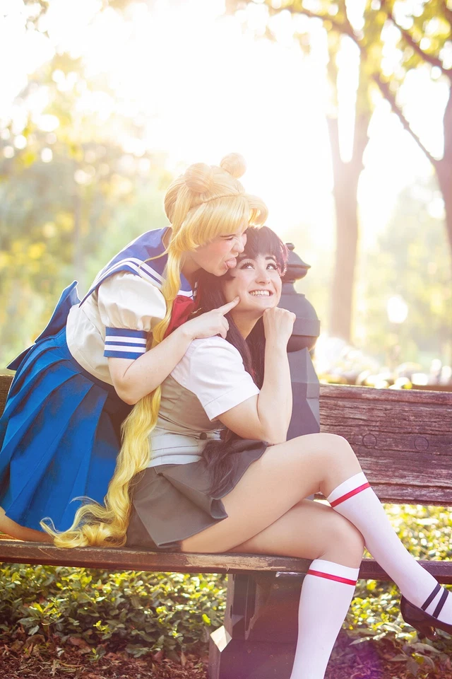 Rei Hino Sailor Mars School Uniform Sailor Moon Senshi HAND MADE COSPLAY - Image 1 of 4