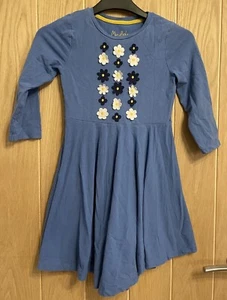 Girls Mini Boden Jersey Swing Dress 7-8 Years - Picture 1 of 5