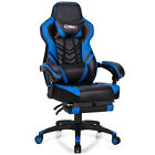 Costway Gaming Chair Adjustable Swivel Office Computer Desk Chair W/footrest