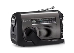SONY ICF-B300 FM/AM Portable Radio Hand-Cranked & Solar Charging Built-in LED - Bild 1 von 1