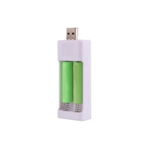 2-Slot USB fast Battery Charger for AA AAA NiCad NIMH 1.2V Rechargeable Battery - Picture 1 of 12
