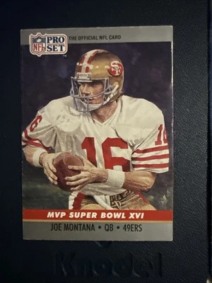 1990 Pro Set Super Bowl MVP's #16 Joe Montana San Francisco 49ers Football Card - Image 1 of 2
