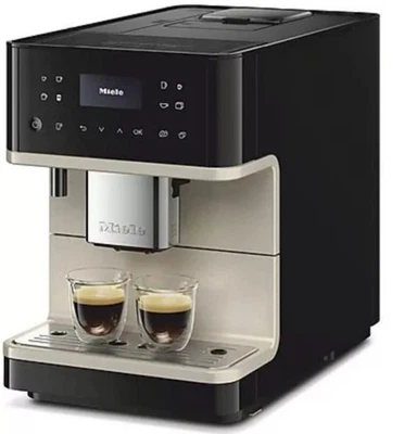 Miele CM 6360 Kaffeevollautomat - Obsidianschwarz/Cleansteel Metallic, 1500W OVP - Bild 1 von 4