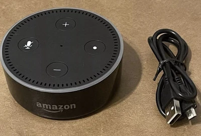 Amazon Echo Dot 2da Generación Modelo Nº RS03QR Negro Foto 1 de 4