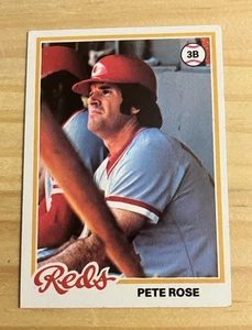1978 Topps Baseball Pete Rose  # 20 Cincinnati Reds MLB HIT KING EX - Picture 1 of 3