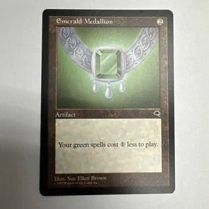 Magic The Gathering - Emerald Medallion - Tempest Regular 1997 - Picture 1 of 14