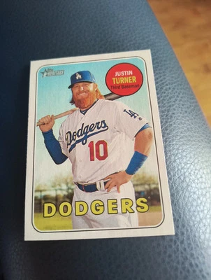 JUSTIN TURNER 2018 TOPPS HERITAGE #312 FREE SHIPPING  - Image 1 of 2