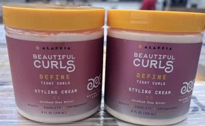 Alaffia Beautiful Curls Curl Activating Cream 8 Oz 2 Pack - Picture 1 of 6