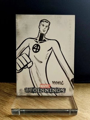 2022 Upper Deck Marvel Beginnings Series 1 Signed Sketch Card MR FANTASTIC  1/1 - Image 1 of 3