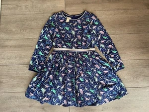 Girls Monsoon Dinosaur Lightweight Summer Dress long sleeved Age 9 - Picture 1 of 4