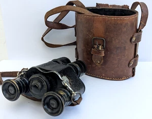 Antique UNUSUAL Aitchison London Binoculars - WW1 ? Reverse Porro Prism ? - Picture 1 of 10