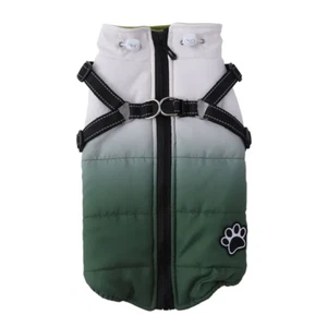 Winter Hundejacke mit Geschirr wasserdicht warm Haustierkleidung für kleine große Hunde - Bild 1 von 18