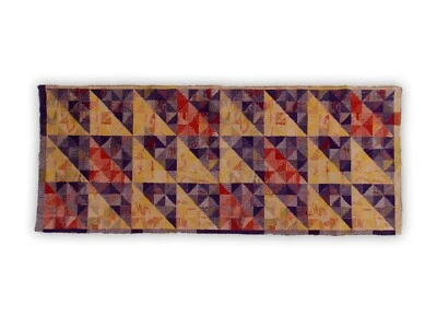 Tapiz moderno de mediados de siglo, arte de pared geométrico, MCM años 60 colgante de pared Foto 1 de 4