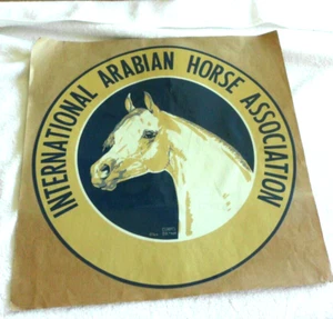 VINTAGE International Arabian Horse Association Decal Large 15” Gladys Brown - Picture 1 of 10