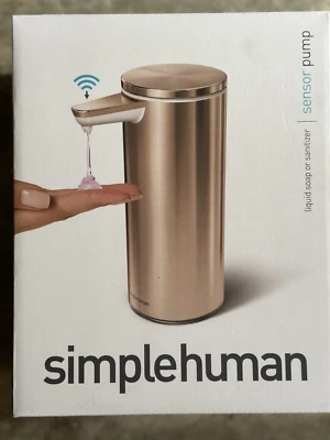 *NUEVO EN CAJA Bomba SENSOR Recargable Simplehuman ORO ROSA 9fl. oz. Foto 1 de 4