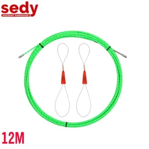 12M Fish Tape Cable Puller Electrical Wire Pulling Rod Through Wall Threader - Picture 1 of 8