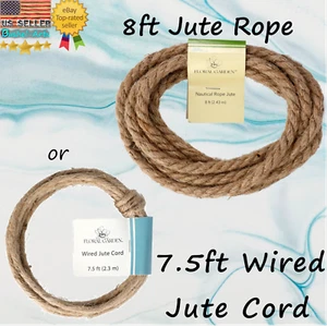 Floral Garden Cute Decorative Nautical Jute ~Choice: 8ft Rope or Cords - Picture 1 of 6