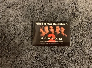 VINTAGE RECHTECKIGER PINBACK BUTTON #82-081 - FILM - SCREAM 2 - Bild 1 von 2