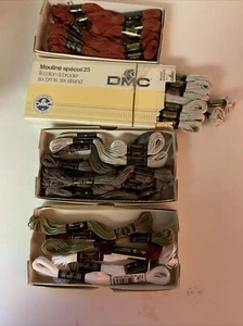 DMC -Embroidery Floss Skeins Lot of 51 Floss Set No Duplicates France Cotton - Picture 1 of 6