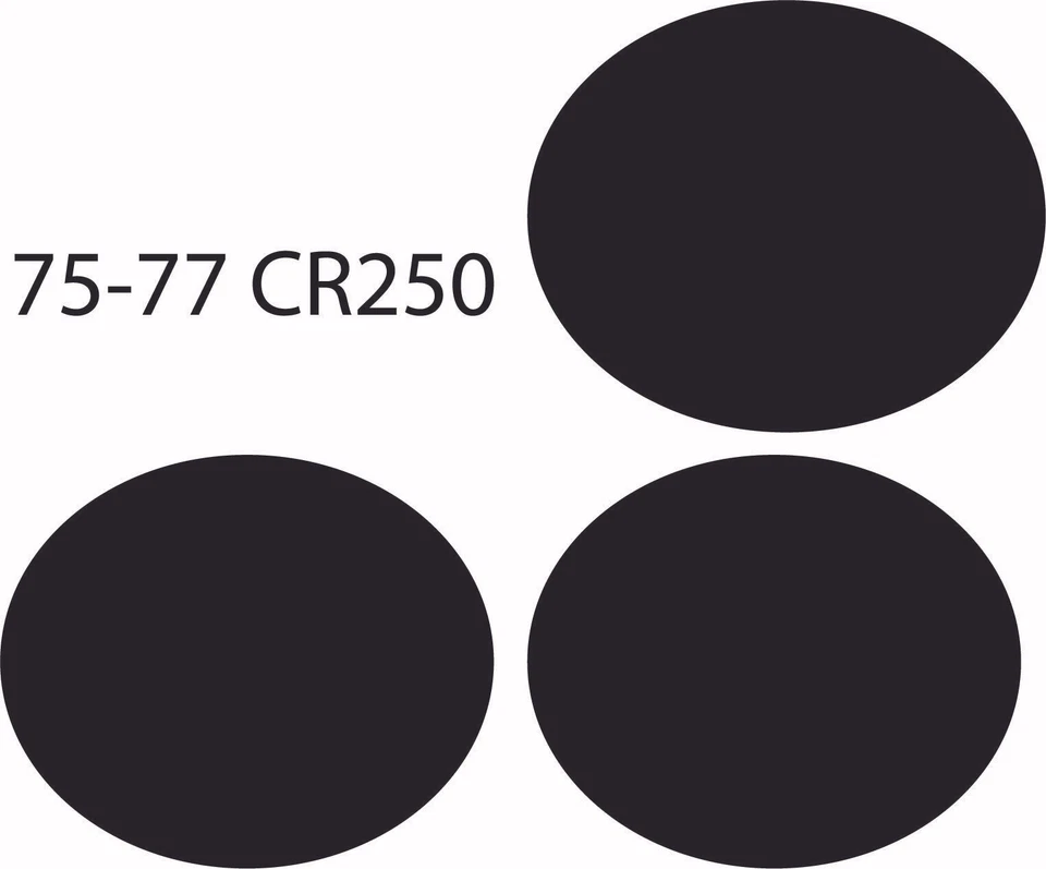 75 76 77 1975 1976 1977 Honda CR250 CR 250 matrícula fondo calcomanía pegatina Foto 1 de 1