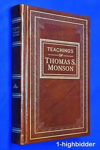 2014 Teachings of Thomas S Monson Mormon LDS Leather Employee Gift Edition MINT! - Imagen 1 de 10