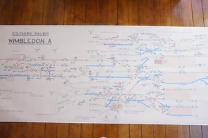 Wimbledon A Signalling Signal Box Sidings Railway Plan Diagram - Picture 1 of 10