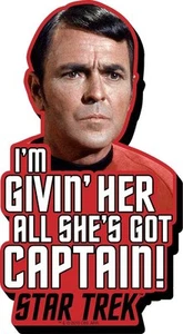 Scotty Star Trek Givin' Her All Quote grueso nevera grueso imán (nm) - Imagen 1 de 1