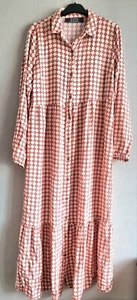Vestido midi Primark oversize estampado multicolor en capas talla 10 - Imagen 1 de 4